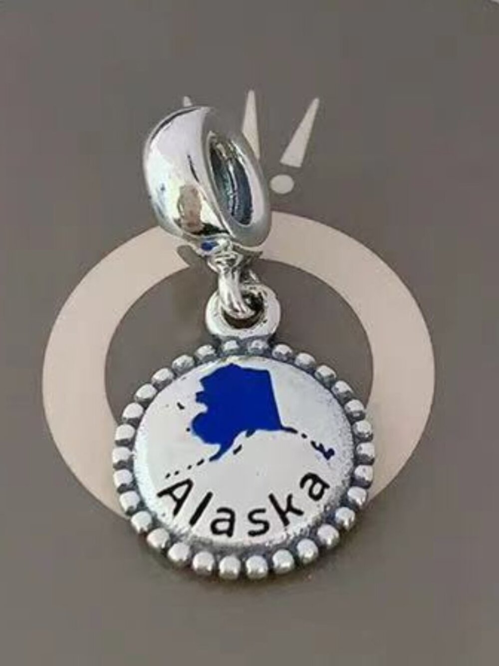 Pandora Alaska Exclusive Dangle Charm Sterling Silver Pendant